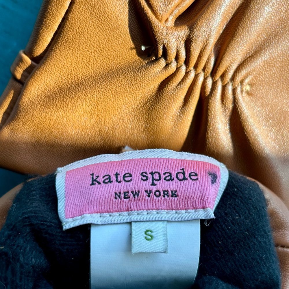 Kate Spade Leather Lamb cutout gloves - Picture 4 of 4
